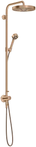 Axor One Showerpipes With Thermostatic Mixer 1015 X 350 X 170mm Rose Gold/gold - Brushed