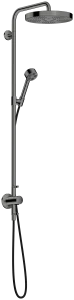 Axor One Showerpipes With Thermostatic Mixer 1015 X 350 X 170mm Gunmetal/chrome - Polished