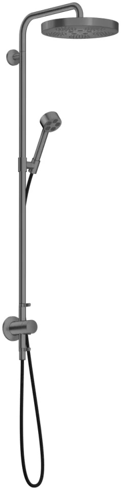 Axor One Showerpipes With Thermostatic Mixer 1015 X 350 X 170mm Gunmetal/chrome - Brushed product image - Image 1