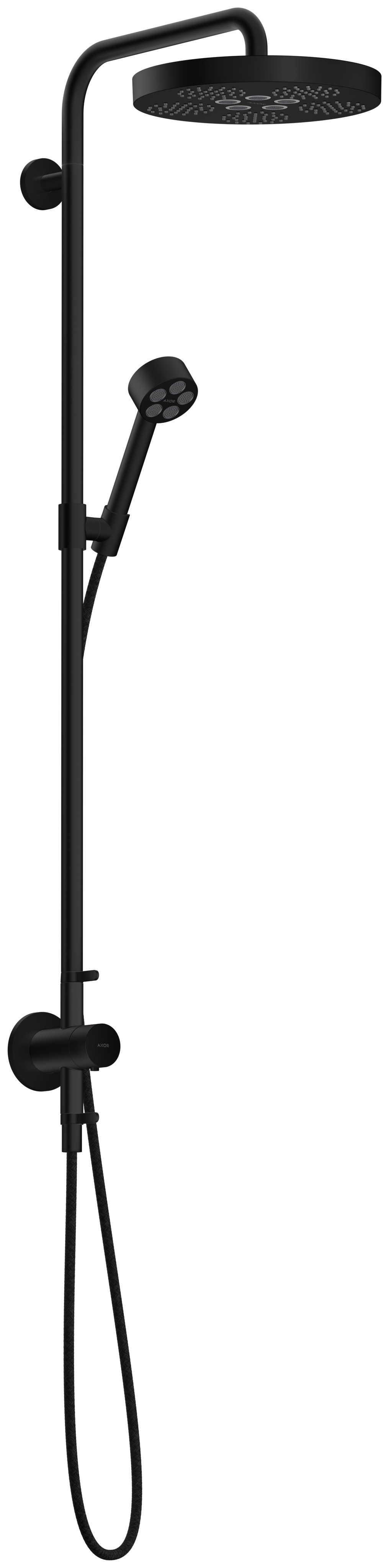 Axor One Showerpipes With Thermostatic Mixer 1015 X 350 X 170mm Black - Matt product image - Image 2