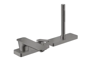 Axor Citterio C Bath Mixers Concealed 555 X 283 X 230mm Gunmetal/chrome - Polished