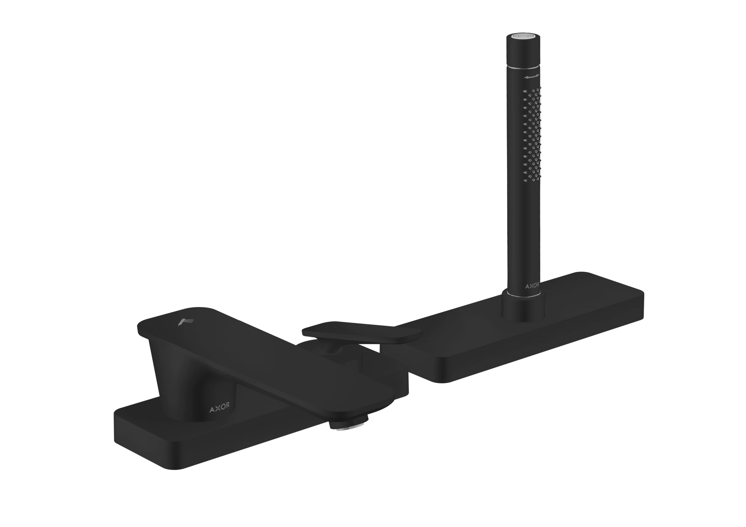 Axor Citterio C Bath Mixers Concealed 555 X 283 X 230mm Black - Matt