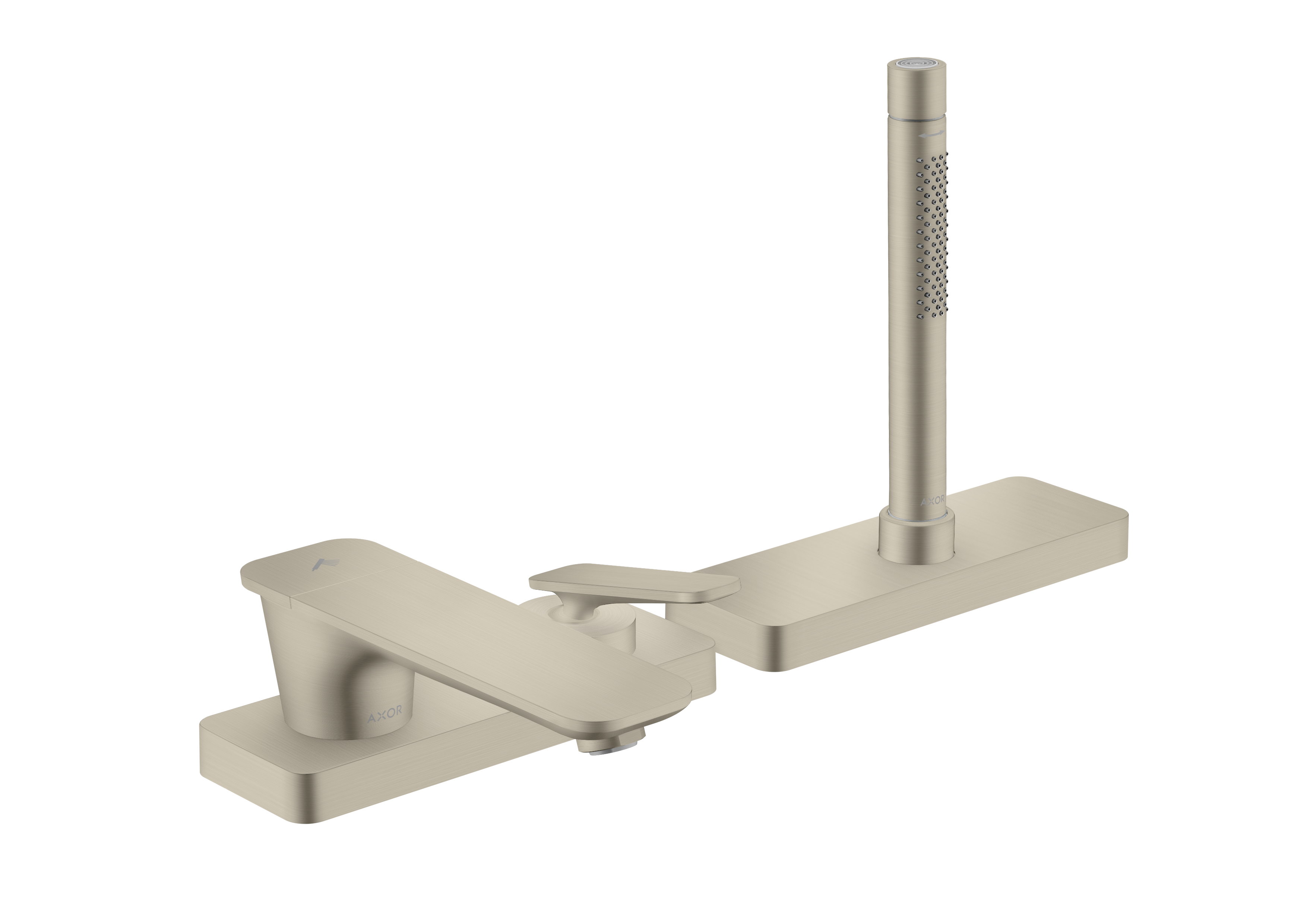 Axor Citterio C Bath Mixers Concealed 555 X 283 X 230mm Nickel - Brushed