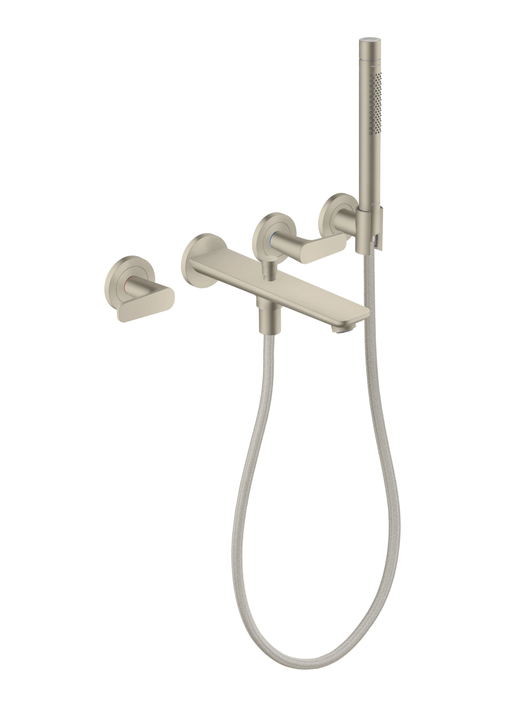 Axor Citterio C Bath Mixers Concealed 504 X 269 X 131mm Nickel - Brushed