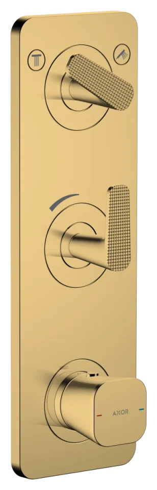 Axor Citterio C Thermostatic Shower Mixer Concealed 458 X 247 X 107mm Gold - Polished product image - Image 1