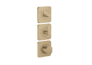 Axor Citterio C Thermostatic Shower Mixer Concealed 298.5 X 209 X 139mm Bronze - Brushed