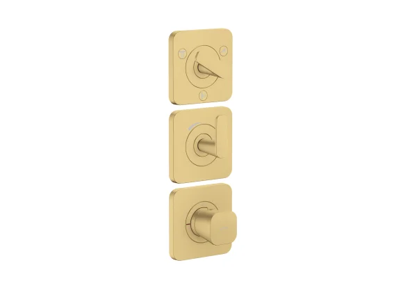 Axor Citterio C Thermostatic Shower Mixer Concealed 298.5 X 209 X 139mm Gold - Brushed