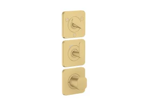 Axor Citterio C Thermostatic Shower Mixer Concealed 298.5 X 209 X 139mm Gold - Brushed
