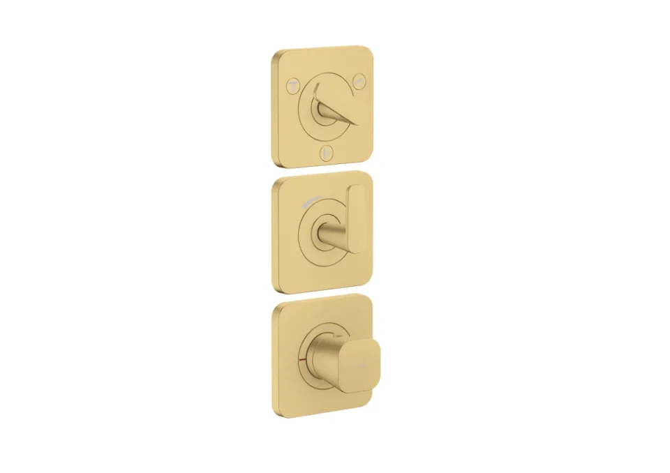 Axor Citterio C Thermostatic Shower Mixer Concealed 298.5 X 209 X 139mm Gold - Brushed product image - Image 1