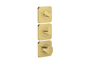 Axor Citterio C Thermostatic Shower Mixer Concealed 298.5 X 209 X 139mm Gold - Polished