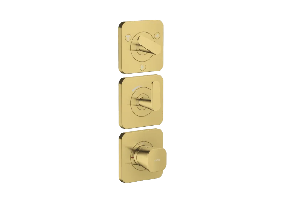 Axor Citterio C Thermostatic Shower Mixer Concealed 298.5 X 209 X 139mm Gold - Polished product image - Image 1
