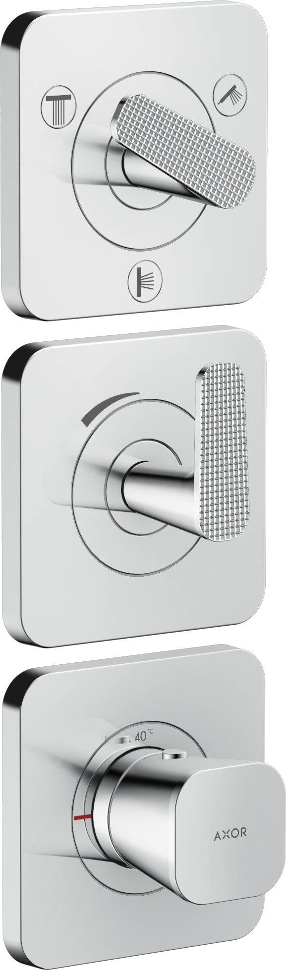 Axor Citterio C Thermostatic Shower Mixer Concealed 298.5 X 209 X 139mm Chrome