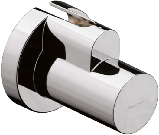 Hansgrohe Angle Valves 160 X 90 X 70mm Gunmetal/chrome - Polished product image - Image 1