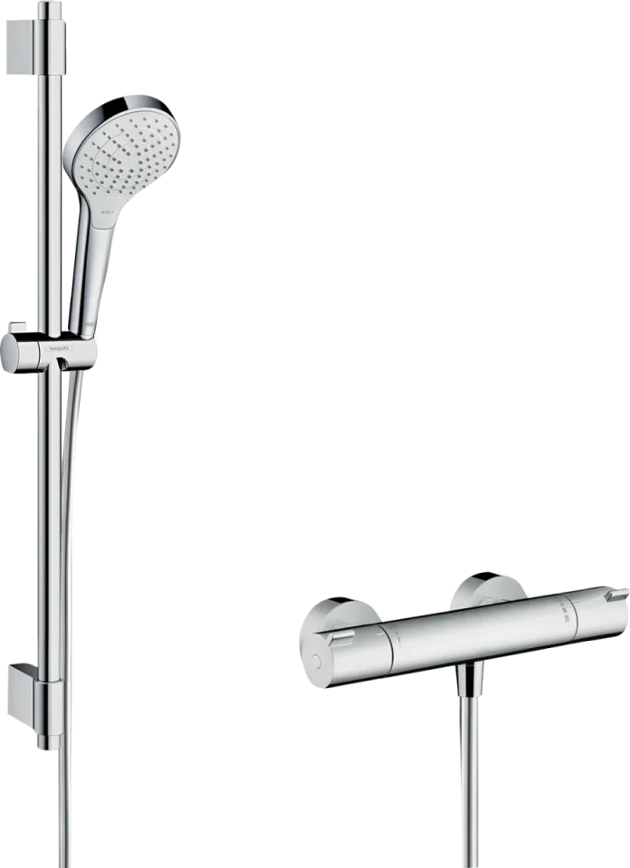 Hansgrohe Croma Select S Shower Combination 1010 X 190 X 75mm White/chrome product image - Image 1