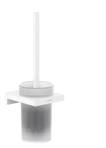 Hansgrohe Addstoris Q Toilet Brush Holders 130 X 130 X 370mm White - Matt