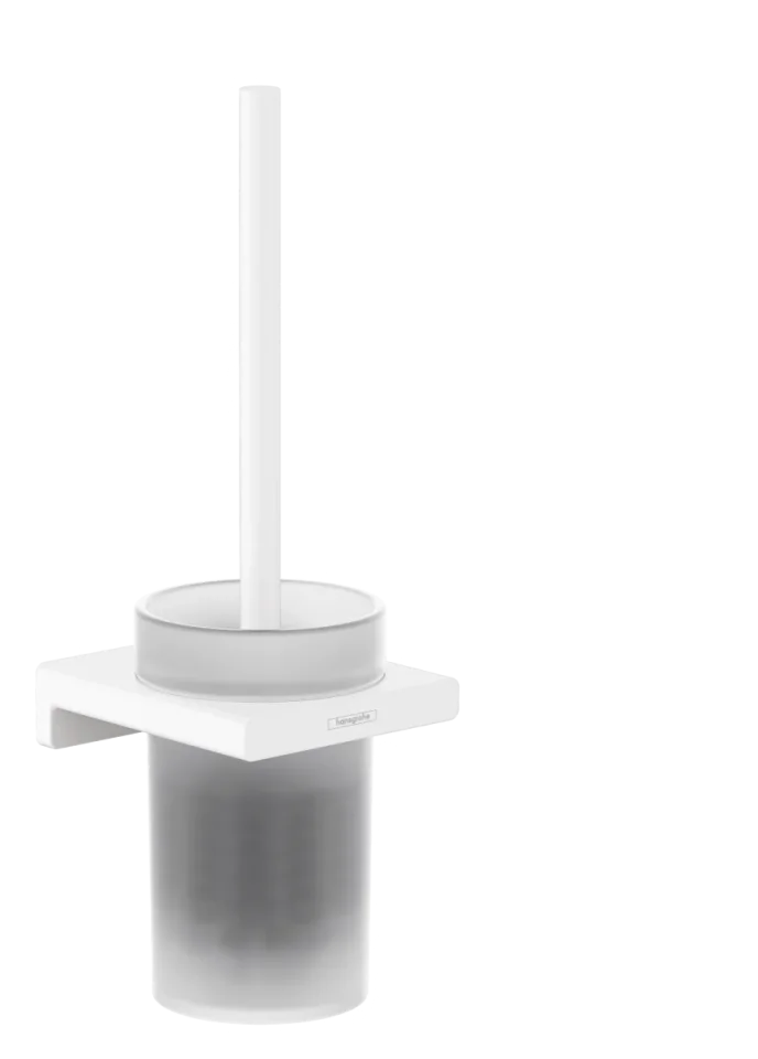 Hansgrohe Addstoris Q Toilet Brush Holders 130 X 130 X 370mm White - Matt product image - Image 1