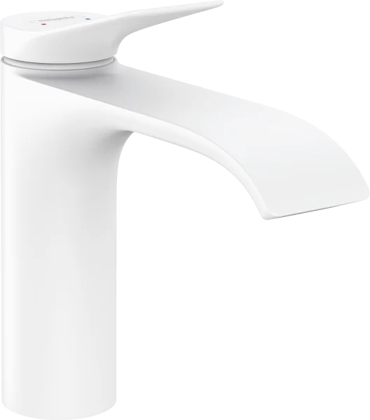 Hansgrohe Vivenis Single Lever Basin Mixer 110 Without Waste Set Matt White