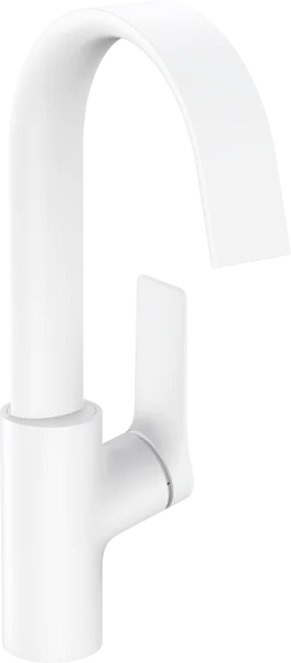 Hansgrohe Vivenis Single Lever Basin Mixer 210 With Swivel Spout Without Waste Set Matt White