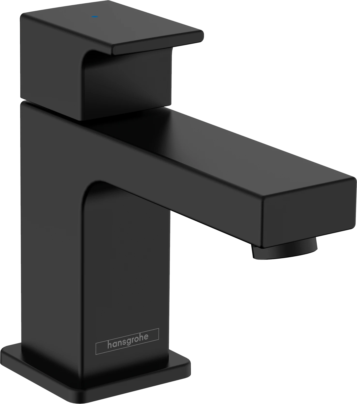 Hansgrohe Vernis Shape Pillar Tap 70 For Cold Water Or Pre-adjusted Water Without Waste Set Matt Black