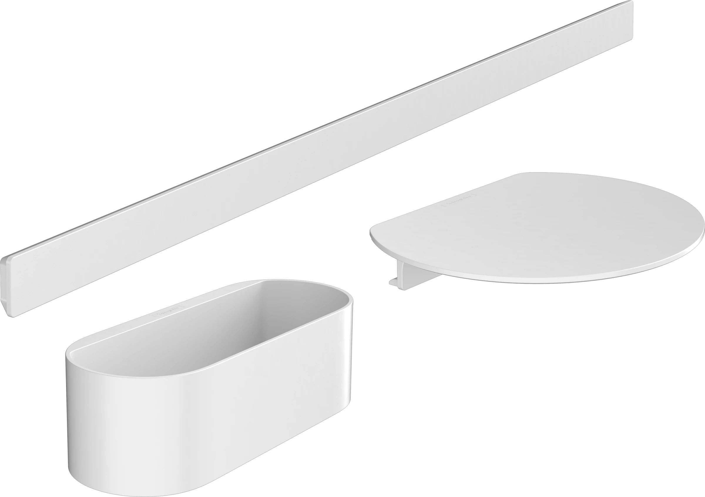 Hansgrohe Wallstoris Accessories Sets 1070 X 187 X 85mm White - Matt