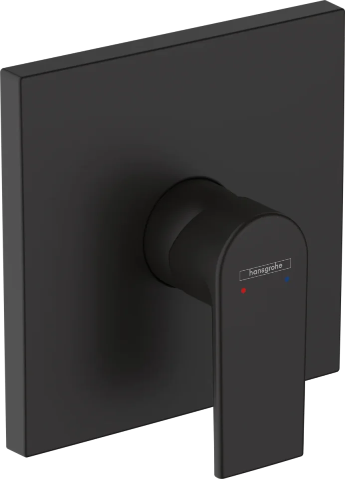 Hansgrohe Vernis Shape Shower Mixers Concealed 244 X 188 X 134mm Black - Matt product image - Image 1