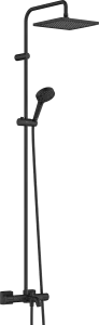 Hansgrohe Vernis Shape Showerpipes With Thermostatic Mixer 1170 X 325 X 85mm Black - Matt