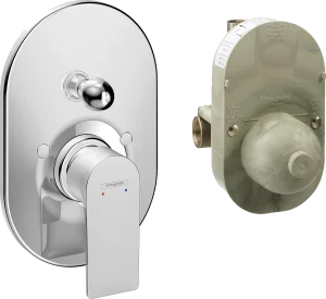 Hansgrohe Rebris E Bath Mixers Concealed 460 X 241 X 105mm Chrome