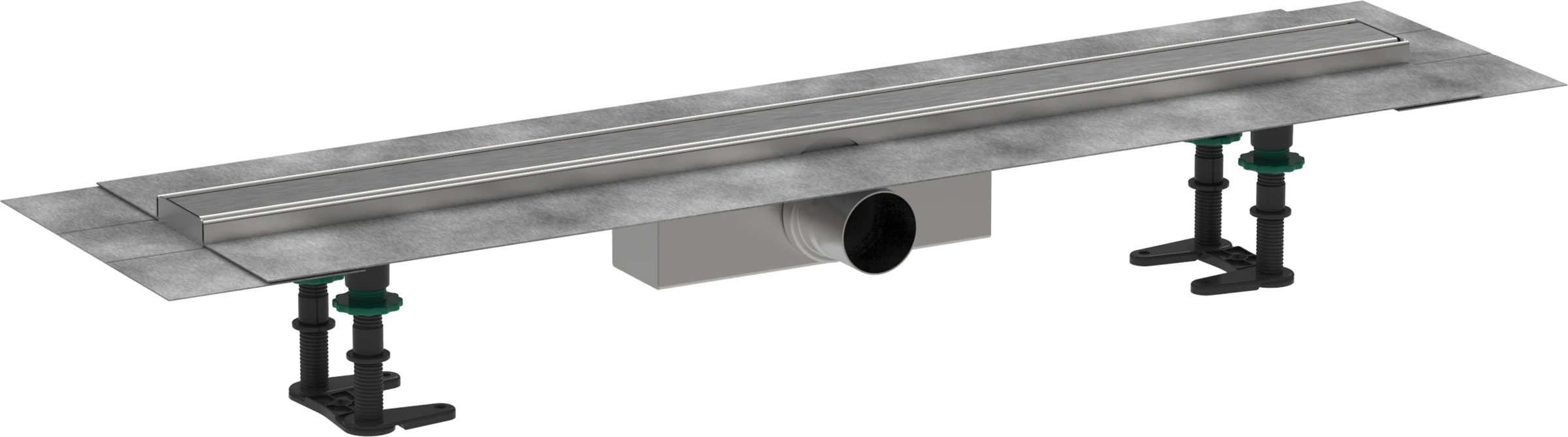 Hansgrohe Raindrain Compact Shower Wastes 983 X 155 X 132mm Stainless Steel - Brushed