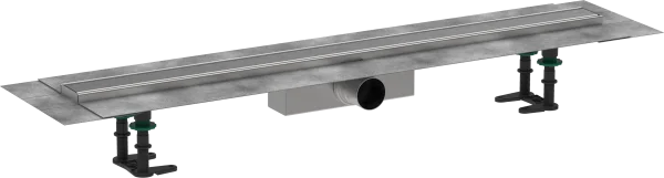 Hansgrohe Raindrain Compact Shower Wastes 1083 X 155 X 132mm Stainless Steel - Brushed