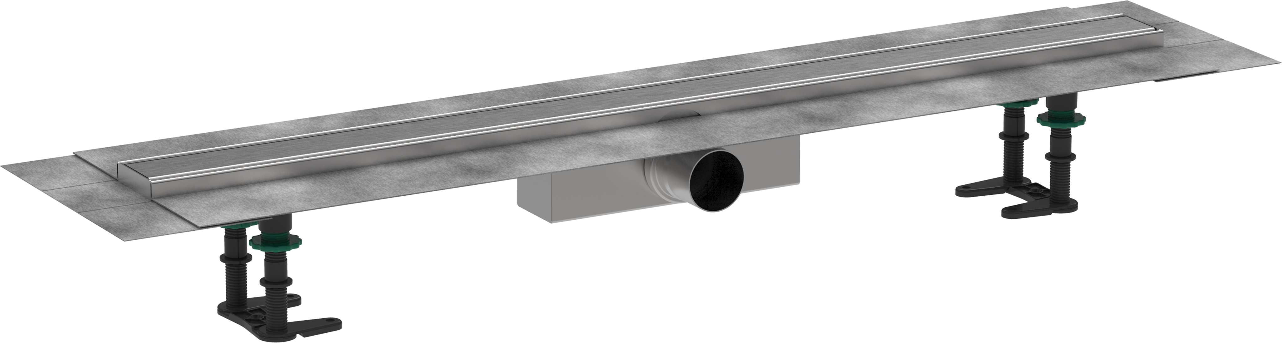 Hansgrohe Raindrain Compact Shower Wastes 1083 X 155 X 132mm Stainless Steel - Brushed