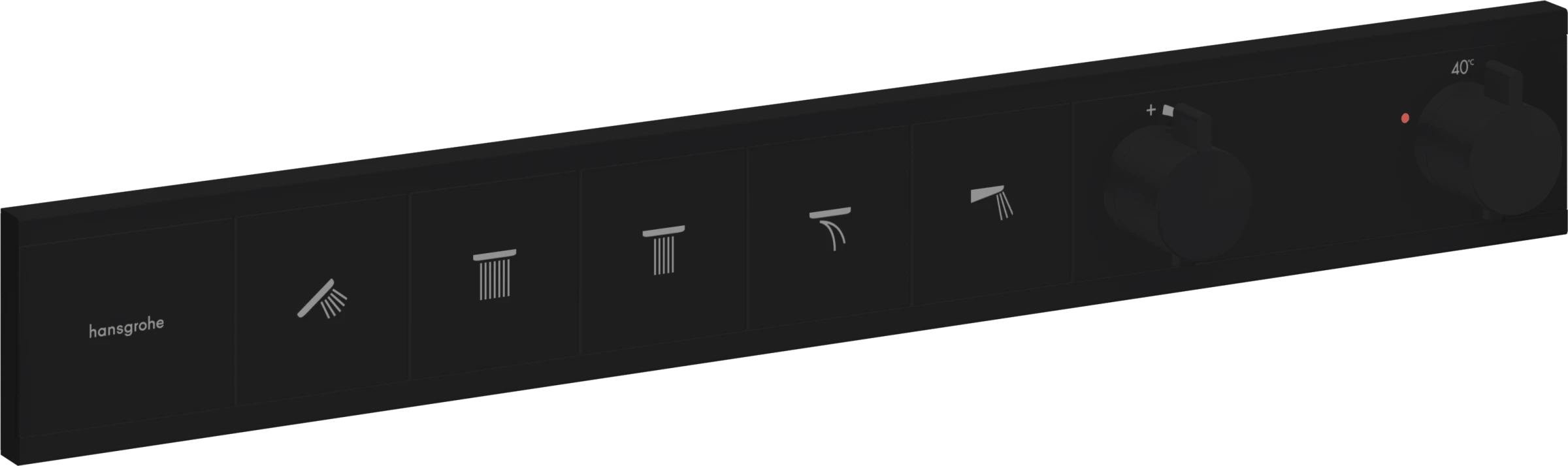 Hansgrohe Rainselect Thermostatic Shower Mixer Concealed 720 X 400 X 150mm Black - Matt
