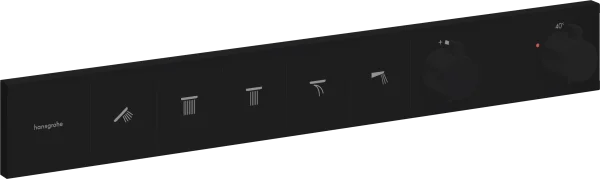 Hansgrohe Rainselect Thermostatic Shower Mixer Concealed 720 X 400 X 150mm Black - Matt
