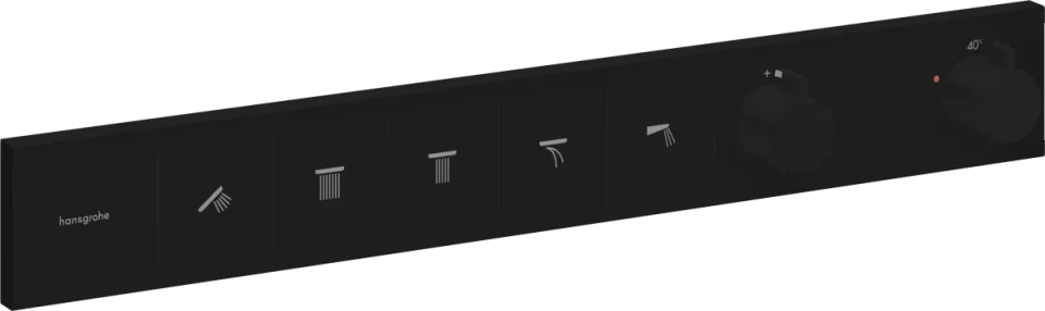 Hansgrohe Rainselect Thermostatic Shower Mixer Concealed 720 X 400 X 150mm Black - Matt product image - Image 1