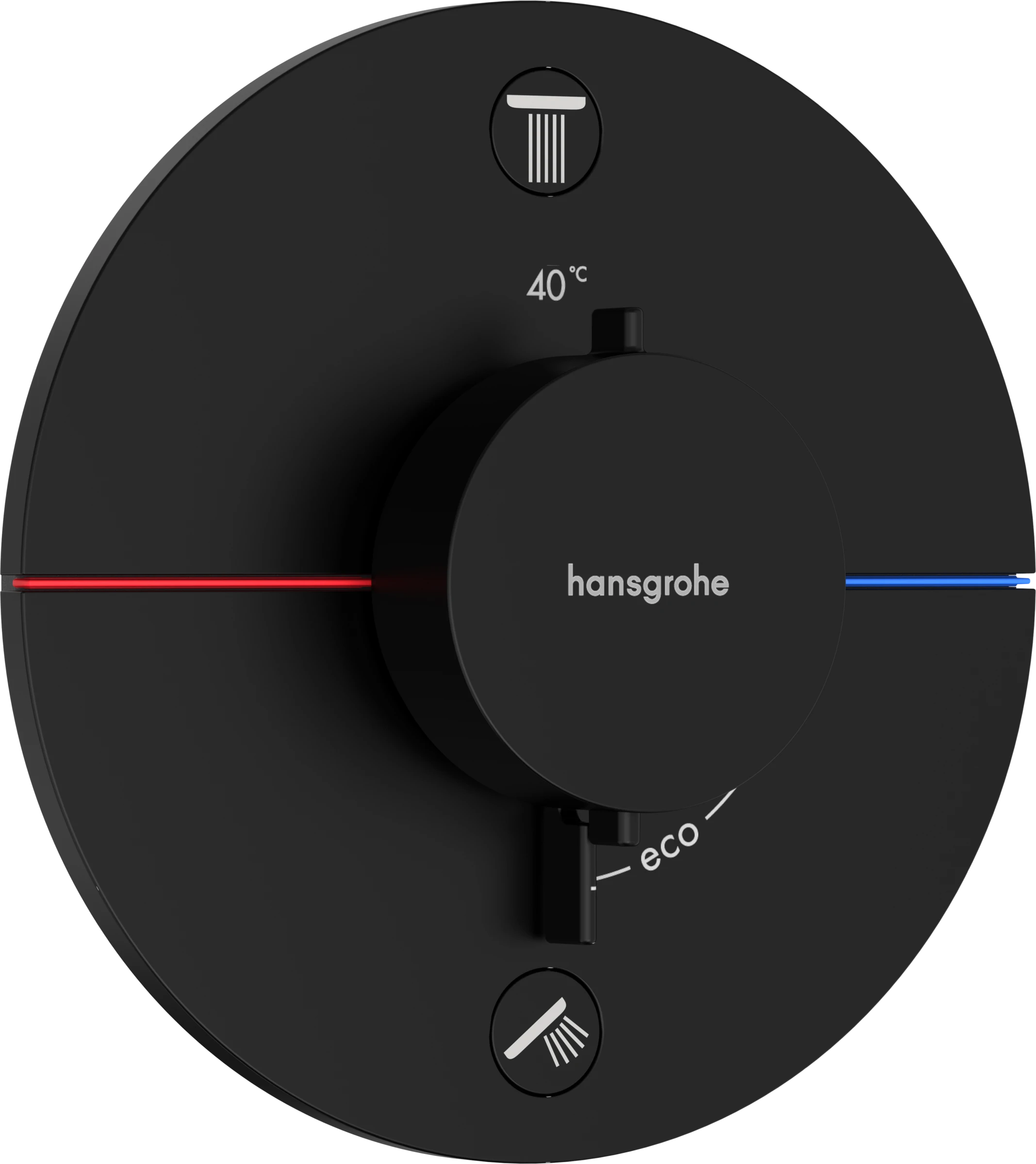 Hansgrohe Showerselect Comfort S Thermostatic Shower Mixer Concealed 262 X 233 X 168mm Black - Matt