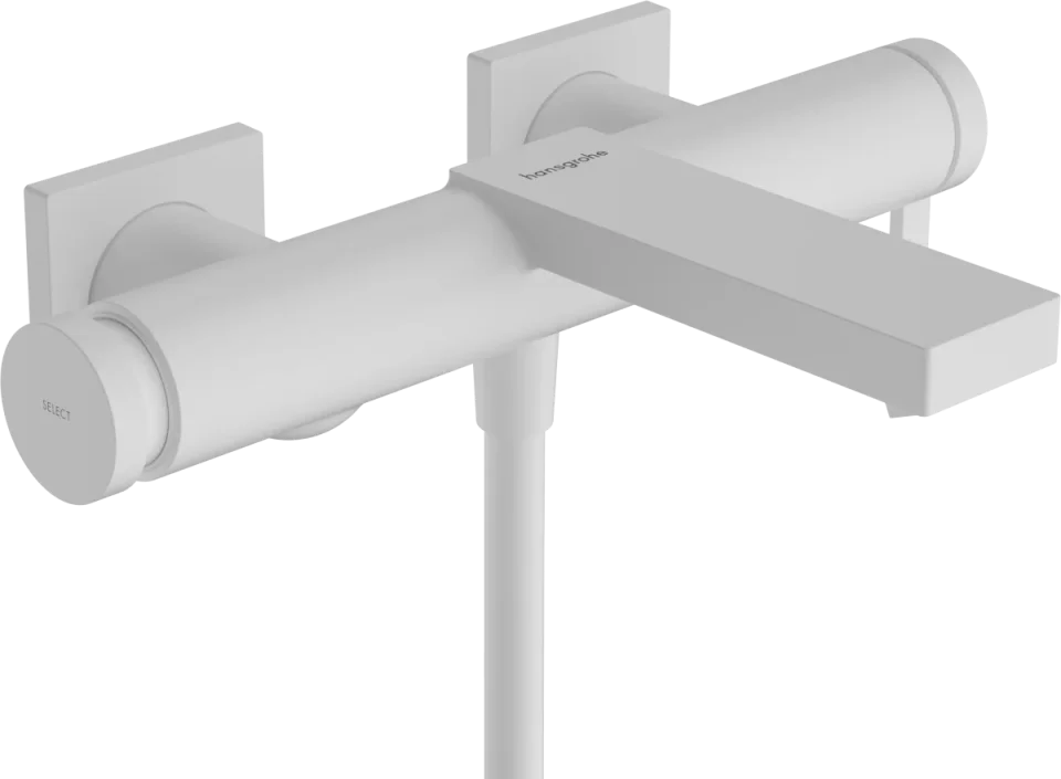 Hansgrohe Tecturis E Bath Mixers Exposed 452 X 297 X 139mm White - Matt product image - Image 1