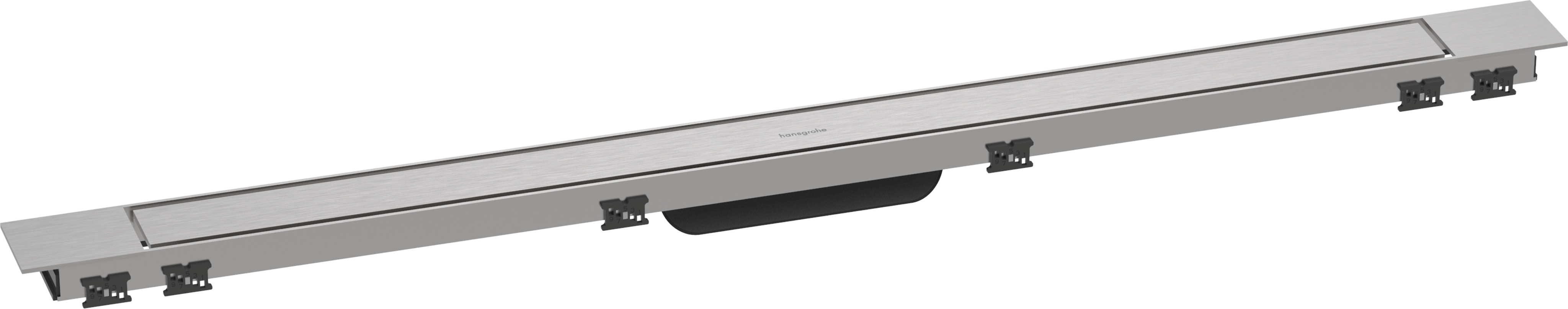 Hansgrohe Raindrain Match Plus Finish Sets Shower Wastes 1182 X 164 X 83mm Stainless Steel - Brushed