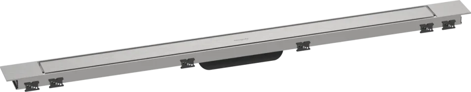 Hansgrohe Raindrain Match Plus Finish Sets Shower Wastes 1182 X 164 X 83mm Stainless Steel - Brushed product image - Image 1