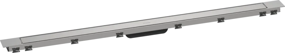 Hansgrohe Raindrain Match Plus Finish Sets Shower Wastes 1182 X 164 X 83mm Stainless Steel - Brushed product image - Image 1