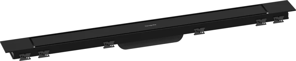 Hansgrohe Raindrain Match Plus Finish Sets Shower Wastes 982 X 164 X 83mm Black - Matt product image - Image 1