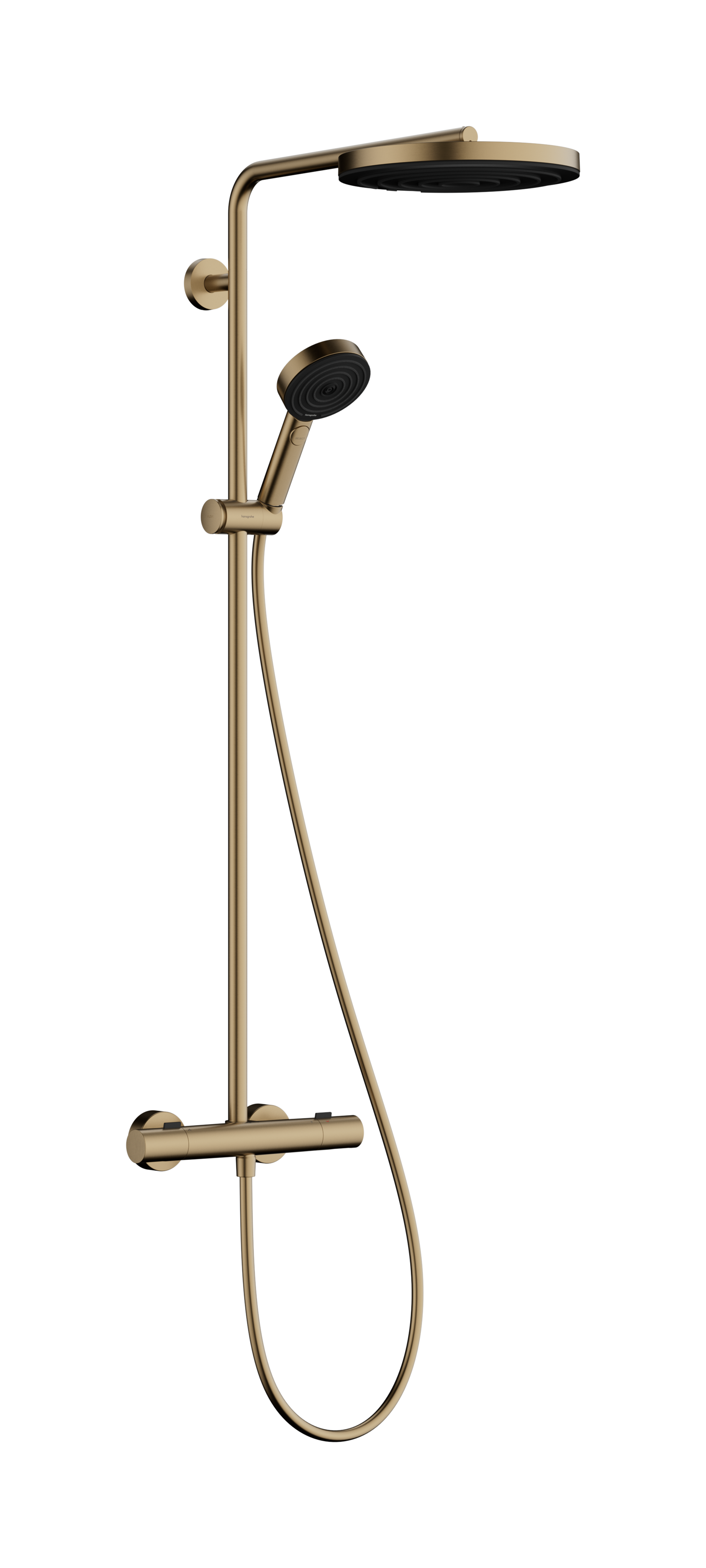 Hansgrohe Pulsify S Puro Showerpipes With Thermostatic Mixer 1099 X 356 X 112mm Bronze - Brushed product image - Image 1