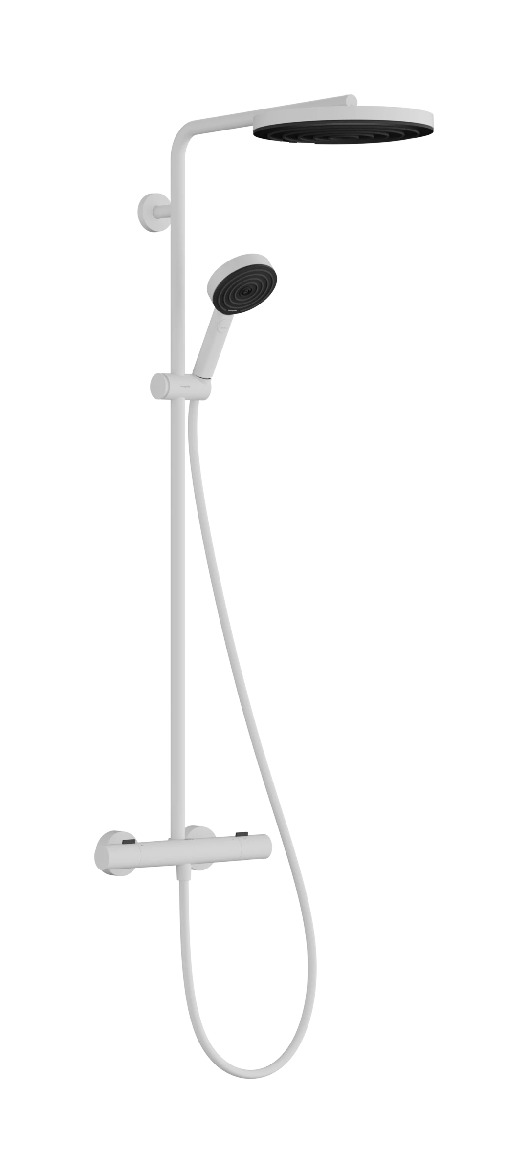 Hansgrohe Pulsify S Puro Showerpipes With Thermostatic Mixer 1099 X 356 X 112mm White - Matt