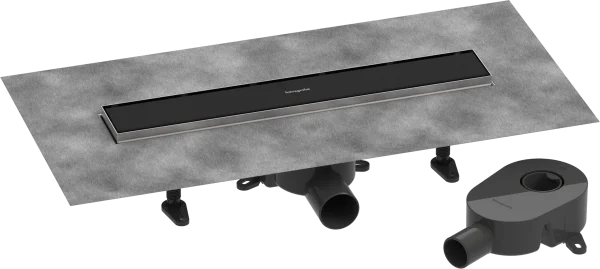 Hansgrohe Raindrain Go Shower Wastes 783 X 163 X 132mm Black - Matt