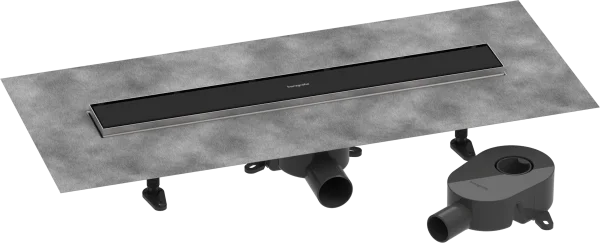 Hansgrohe Raindrain Go Shower Wastes 783 X 163 X 132mm Black - Matt