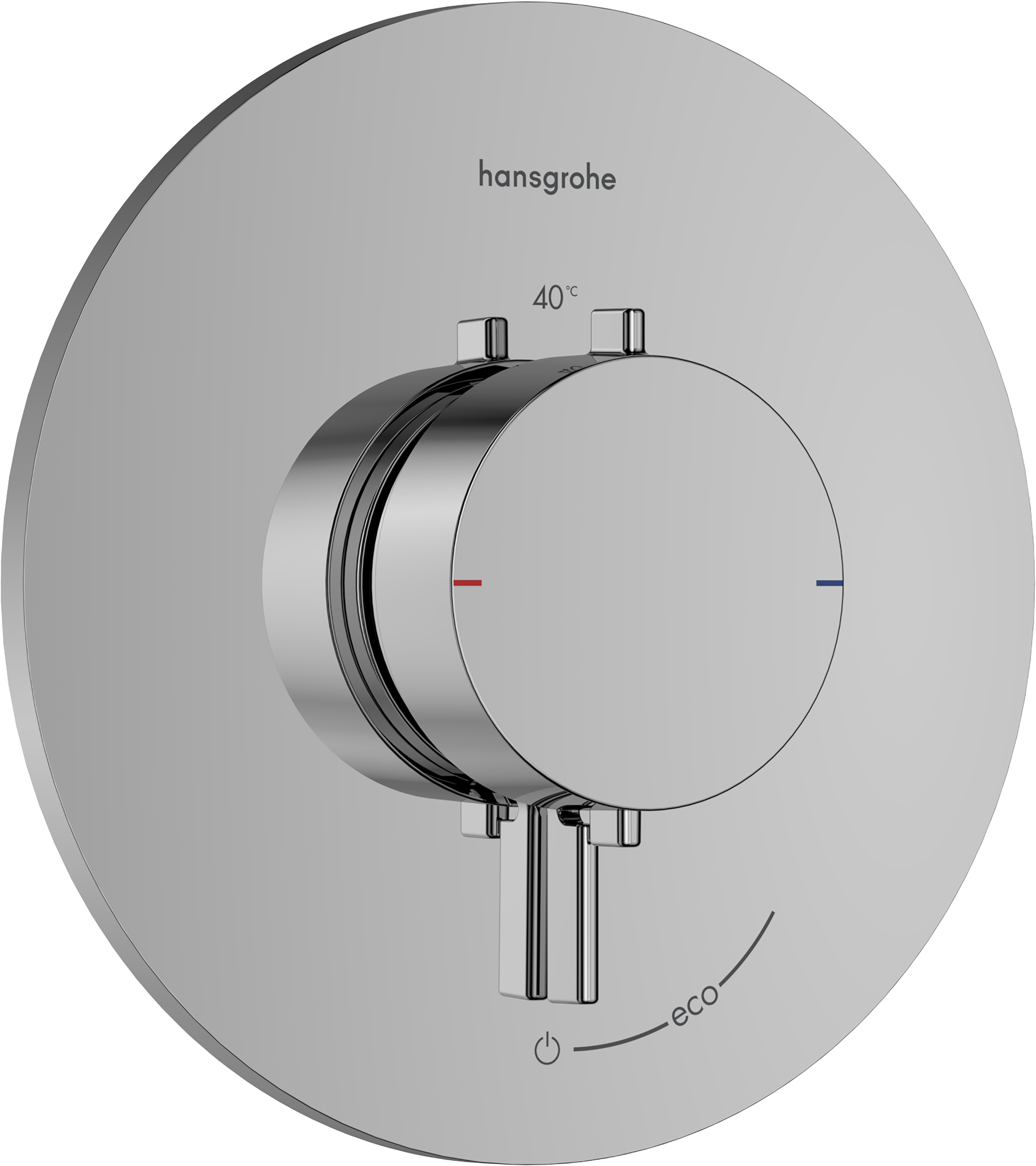 Hansgrohe Ecostat Comfort S Thermostatic Shower Mixer Concealed 265 X 240 X 180mm Chrome