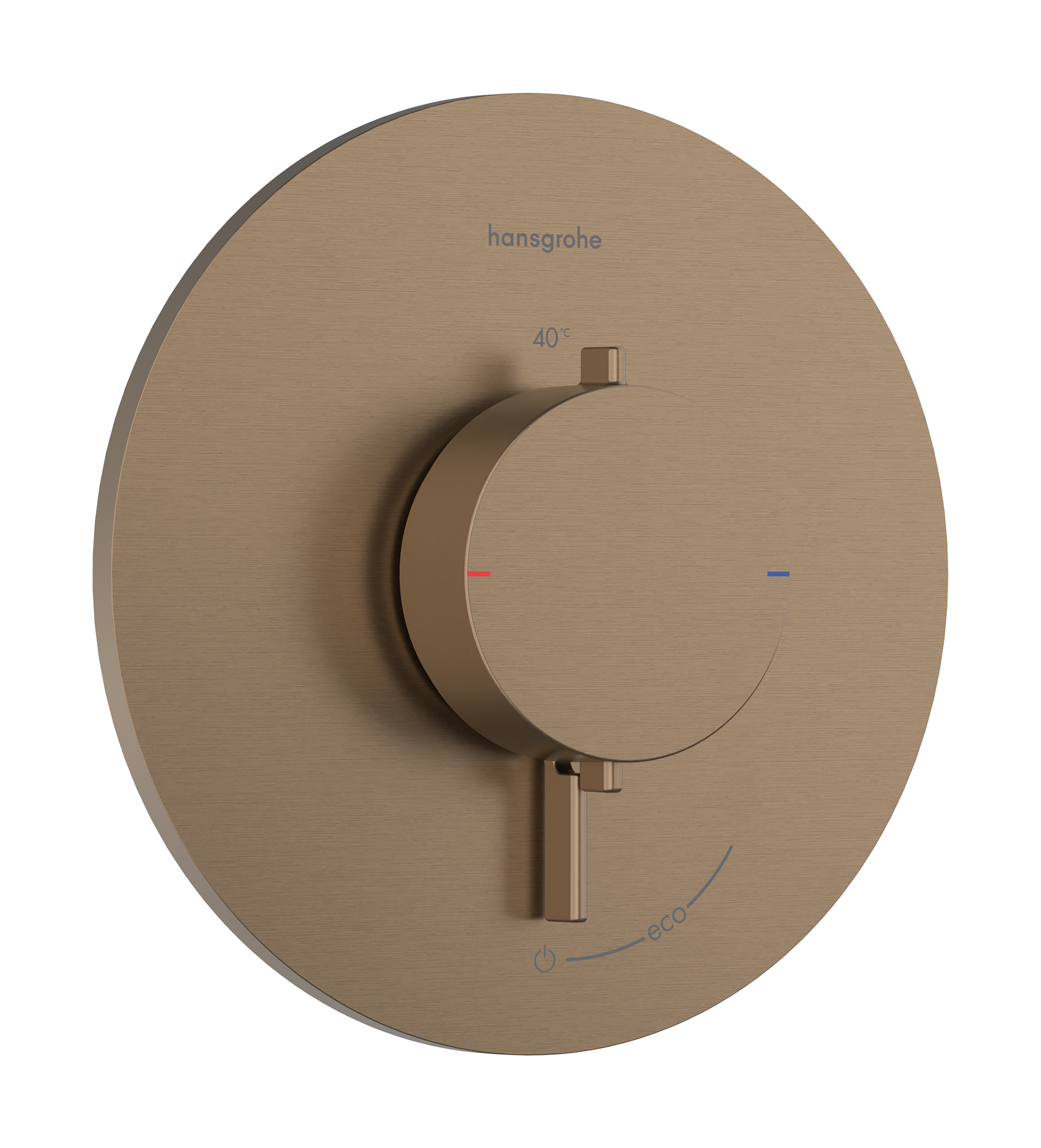 Hansgrohe Ecostat Comfort S Thermostatic Shower Mixer Concealed 262 X 233 X 168mm Bronze - Brushed