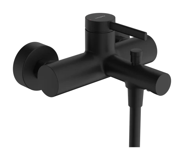 Hansgrohe Zesis S Single Lever Bath Mixer For Exposed Installation Matt Black