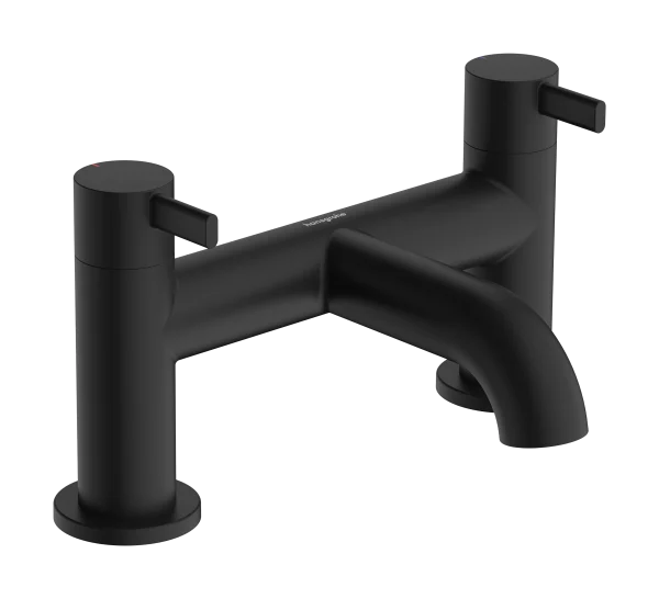 Hansgrohe Zesis S 2-hole Rim Mounted Bath Mixer Matt Black