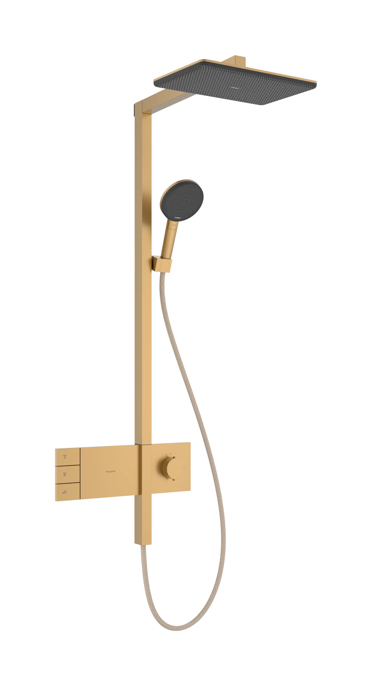 Hansgrohe Raindance Alive Q Showerpipes With Thermostatic Mixer 1170 X 350 X 180mm Bronze - Brushed