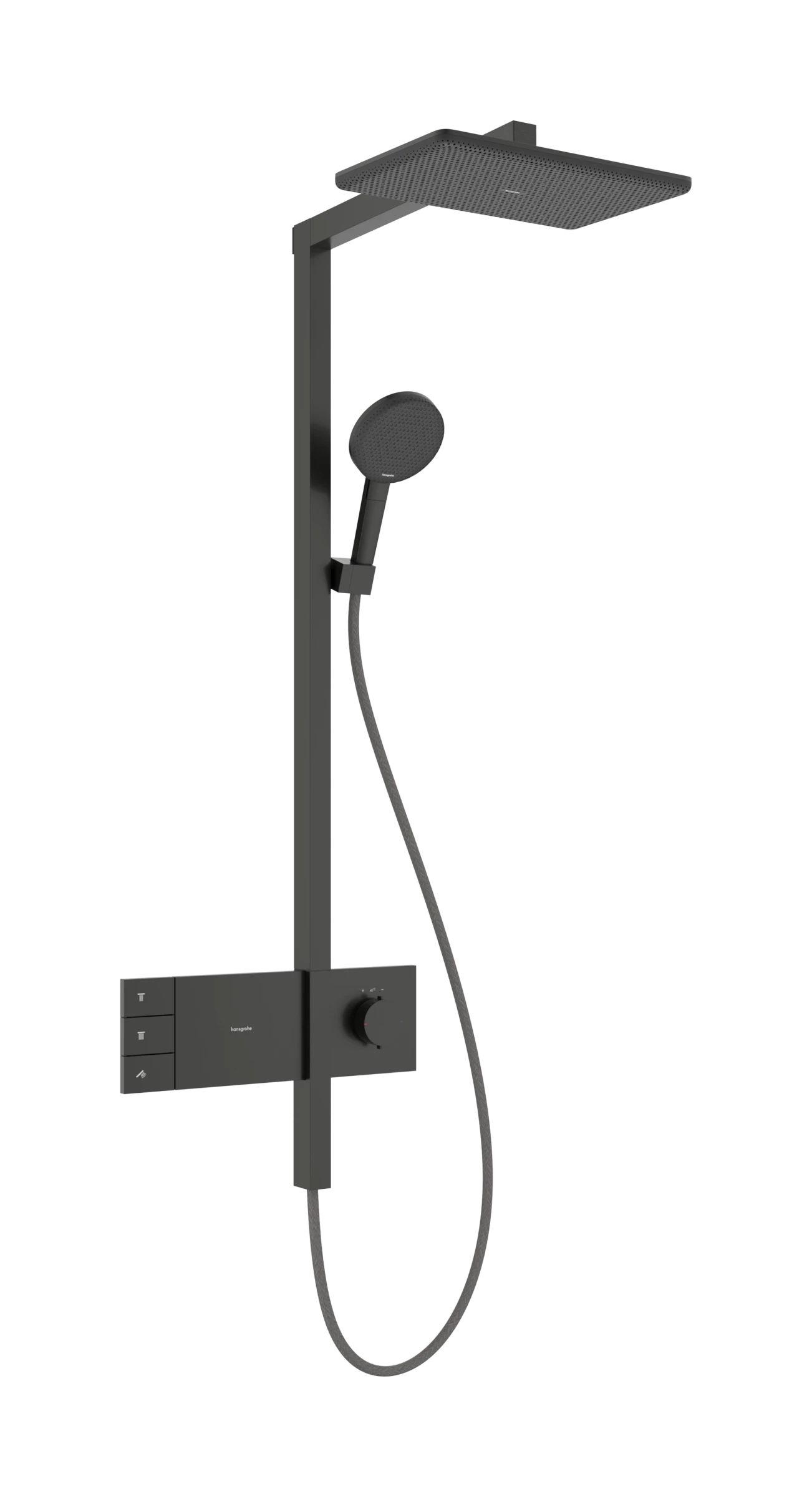 Hansgrohe Raindance Alive Q Showerpipes With Thermostatic Mixer 1170 X 350 X 180mm Gunmetal/chrome - Brushed