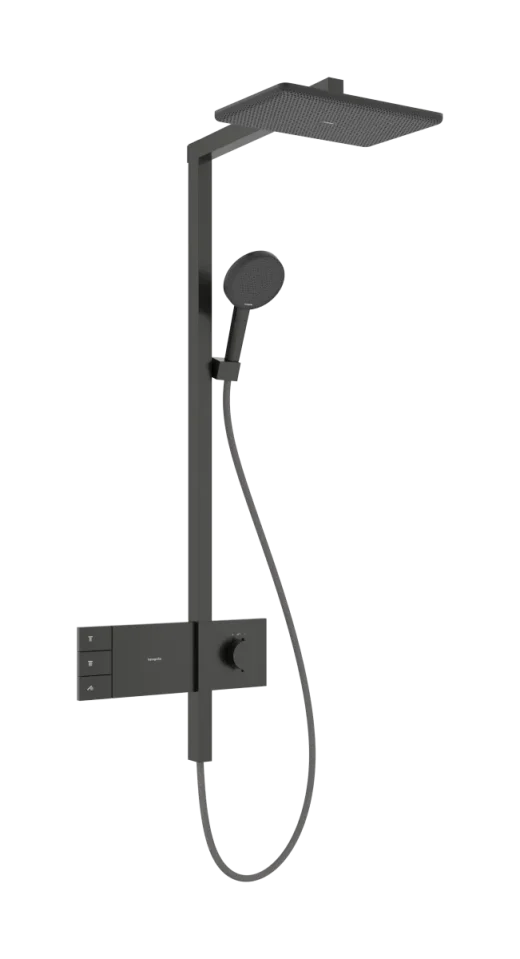 Hansgrohe Raindance Alive Q Showerpipes With Thermostatic Mixer 1170 X 350 X 180mm Gunmetal/chrome - Brushed product image - Image 1